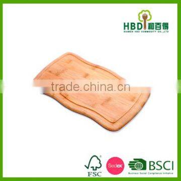 Smart Bamboo Vegetable Cutting Board With Groove One Side