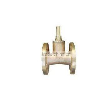 Flanged bronze throttle valve