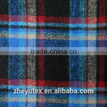 Check and plaid new hot sale flannel woolen fabric for outwear