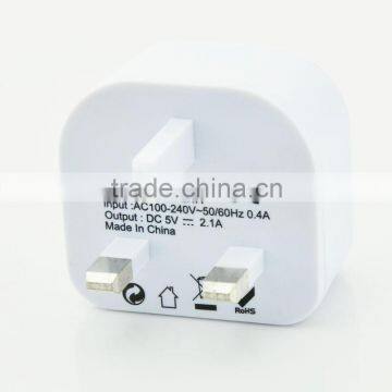 CE ROHS Active Usb Universal Travel Adapter With Usb Charger For UK photo-3