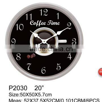 Coffee Time Office Style Plastic Large 20 Inch Wall Clock photo-4