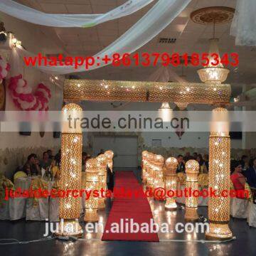 New Design Wedding Gold Mental Stage for Wedding Decoration Event Party