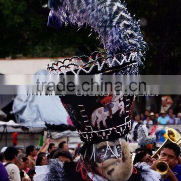 ZPDECOR Factory Wholesale Large Size From 28 to 30inch Striped Ostrich Feathers for Morelos Carnival photo-5