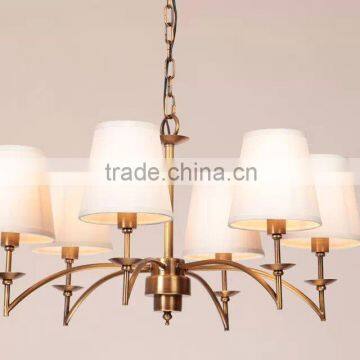 The Beautiful style chandlier with 6 lamps with antique brass for 2015