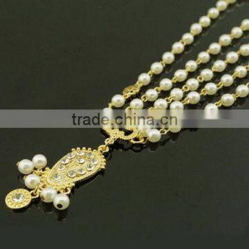 Christmas Gift Alloy Chain,acrylic Beads Indian Hair Jewelry,head Accessory photo-6