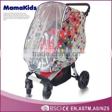 2014 new Rain cover for stroller best plastic transparent pram rain cover