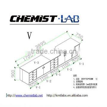 high quality all steel cheap lab side tables with drawers in industrial plant