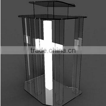 Unassembled Acrylic/lectern/pulpit/lucite/plexiglass/podium/led photo-2