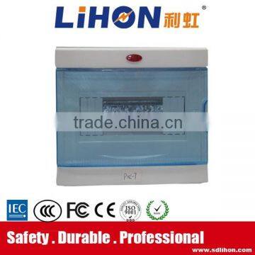 large inner white plastic wall mount distribution box with copper terminal