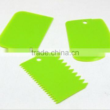 3pcs Plastic dough Scraper / cutter