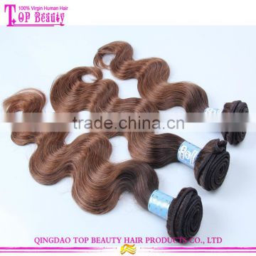 2015 Wholesale 6A Grade 100% Unprocessed Ombre Color Virgin Malaysian Body Wave Nina Hair