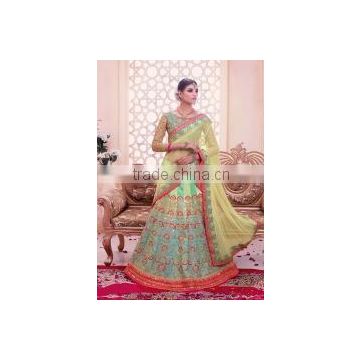 Ideal Embroidered Work A Line Lehenga Choli/indian lehenga online shopping