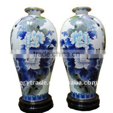 antique enamel vase bottle