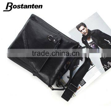 Real Leather Long Strap Men Shoulder Messenger Bag Laptop Bags photo-6