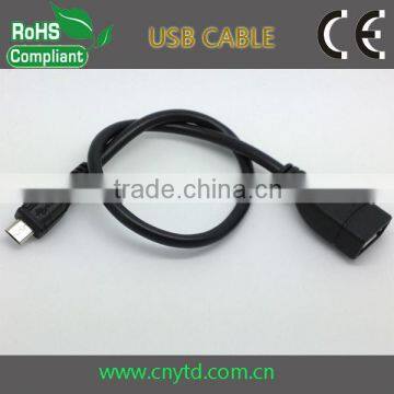 Good Quality Factory Wholesale usb otg cable AF/MINI mini usb extension cable