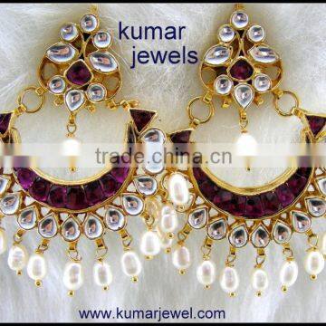 Kundan Hanging Earrings