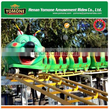 Children Rail Amusement Equipment Worm Pulley Roller Coaster Rides for Sale