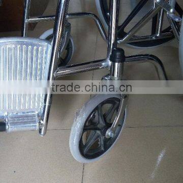 TOPMEDI Steel Portable Medical Foldable Manual Cheap Wheelchairs Price photo-3