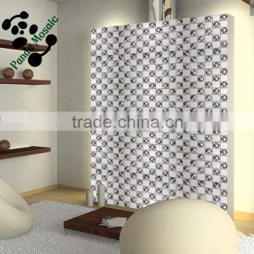 SMG04 Silver Flexible Mosaic Decorative Brick Ceramic Tiles for Living Room Wall photo-3