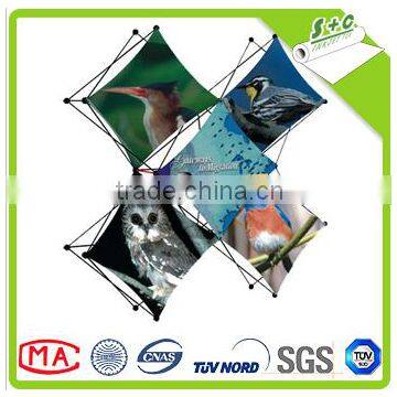 two way stretch fabric for making tradeshow, hanging circle , pop up display systems