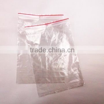 2016 professional customized transparent PE plastic zip lock bag