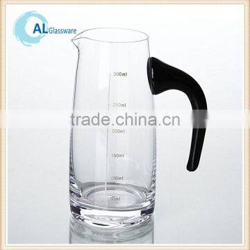 factory crystal mini wine decanter set with black handle