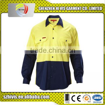 2015 Fashion Custom Top Quality All Size Mens Hi Vis waterproof Shirts