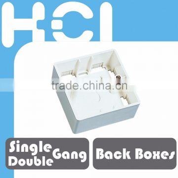 UK Style Single Double Gang Mounted Back Box for Wall Outlet