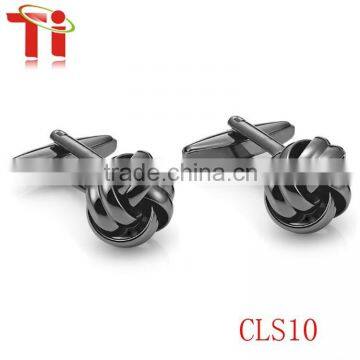 China factory bulk stainless steel metal cheap celtic knot shirt cufflinks for men