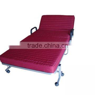 metal folding bed with fabric cover