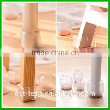 Custom Shape Silicone Anti slide Floor Protectors Chair Leg Table Leg Protection