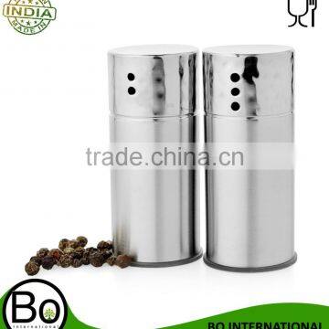 Stainless steel Silver Shaker Hammered Salt And Pepper