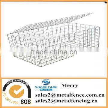 1mX1mX0.5m Galfan Galvanized Zn Gabion Stone Cage Welded Flexible Zoo Gabion Basket photo-3