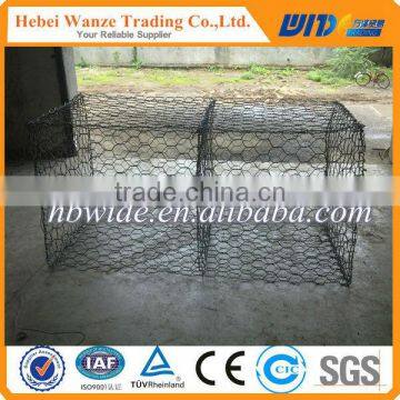 High quality Gabion baskets / gabion box / woven wire mesh (factory manufacturer)