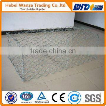 hexagonal shape, wire mesh stone cage wall, gabion wall construction