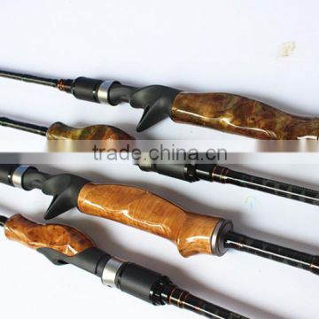 Wooden handle Fuji Reel Seat Fuji Guide Spinning Fishing Rod