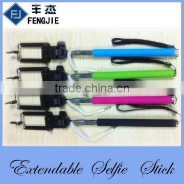 Wholesale Colorful Selfie Stick With Cable