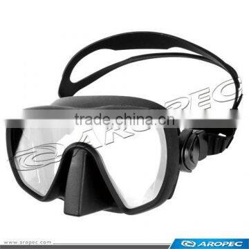 Black 170 Single lens frameless Diving mask