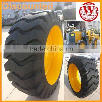 China solid otr loader tires 23.5-25 with wheel assembly