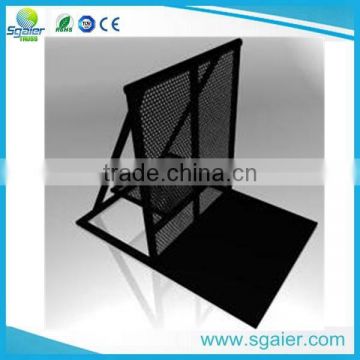 2016 cheap cost Aluminum barricade hot dipped black mojo crowd control barrier for event