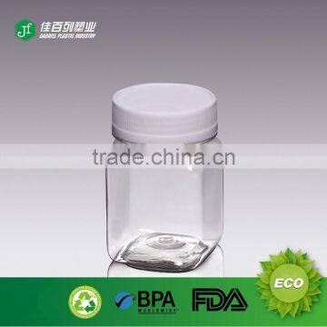 Wholesale 225ml white hdpe plastic round vitamin bottle with cap