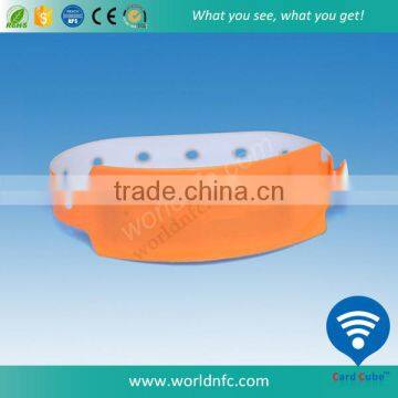 Disposable PVC Ultralight C Inductive RFID Wristband RFID Bracelet