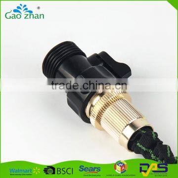 China Reputed Maufacturer1000D Dacron Material and 1/2'' Diameter Brass Fitting Garden Expandable Coil Hose photo-3