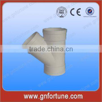 PVC Drainage Pipe Fittings 45 Equal Y