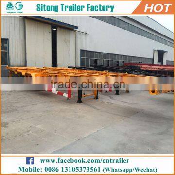 Best-selling 20ft & 40ft shipping container trailer customized skel trailer for sale