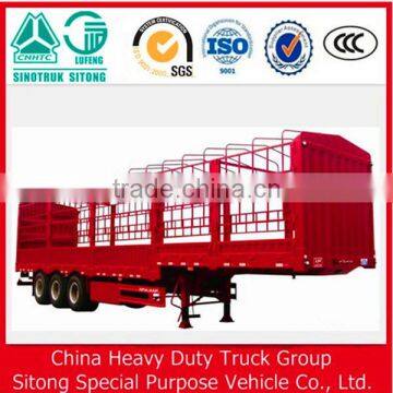 Truck Trailer Type 40 Tons 3 Axles Two Storages 50-60 Head Cow Livestock Fence Semi Trailer/cattle Transport Trailer for Truck photo-5