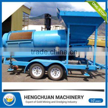 Professional Placer Gold Mobile Gold Trommel For Sale with certificate