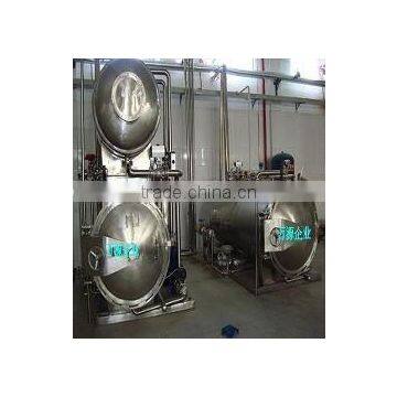 water circulation retort autoclave for glass bottles