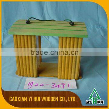 Decorative Beautiful Stand Wooden Bird House Feeder photo-6