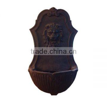 Lion Head Wall Fountain Indoor Animal Resin Wall Decor